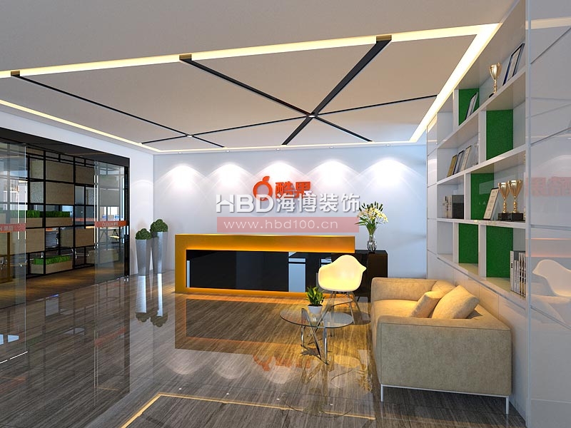 酷果科技辦公室裝修案例 前臺(tái)設(shè)計(jì) 酷果科技辦公室裝修案例 前臺(tái)設(shè)計(jì)