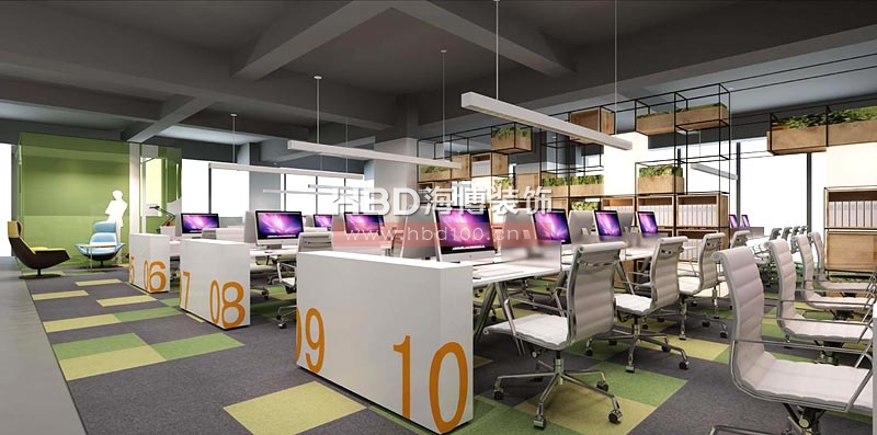 百田信息科技公司辦公區裝修 百田信息科技公司辦公區裝修