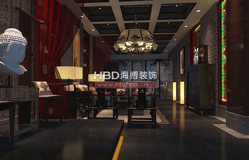 東山18號公館中式會(huì)所設(shè)計(jì) 大廳 東山18號公館中式會(huì)所設(shè)計(jì) 大廳