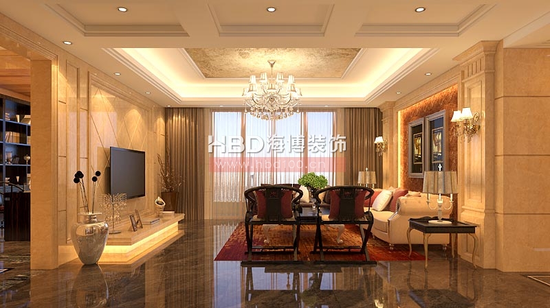 簡約時尚別墅裝修設計,客廳設計效果圖.jpg 簡約時尚別墅裝修設計,客廳設計效果圖.jpg