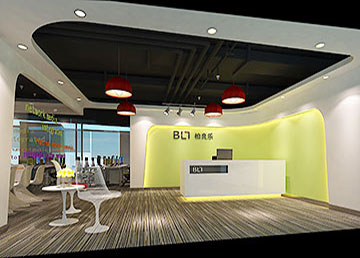 鉑良樂傳媒廣告公司前臺裝修 鉑良樂傳媒廣告公司前臺裝修