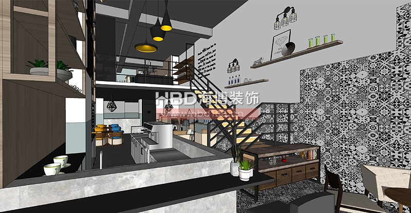 咖啡廳設(shè)計(jì)入口處