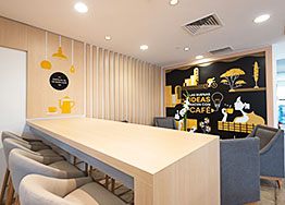 餐廳設計采用這種亮色調怎么樣？